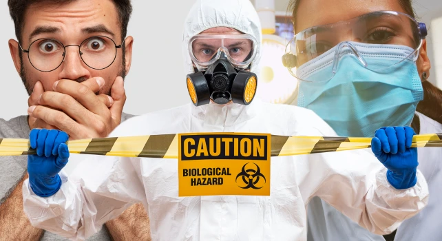 Imagens ilustrando o risco da odontologia biológica.