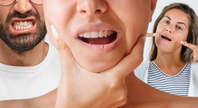 Diferentes pessoas com trismo.