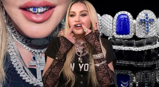 Madonna e seu grillz.